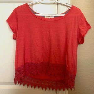 Women/Teen Pink Short-Sleeved Shirt